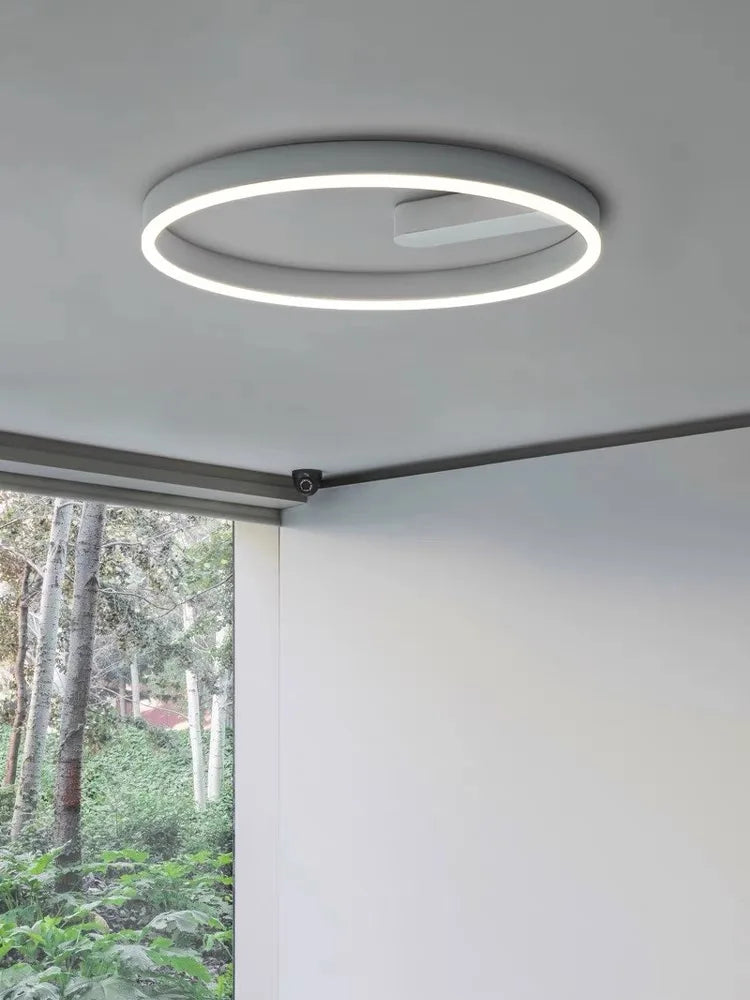 2024 LED ceiling light creative new style bedroom light, living room lighting, modern and simple black white bedroom light - vue 2 sur 7