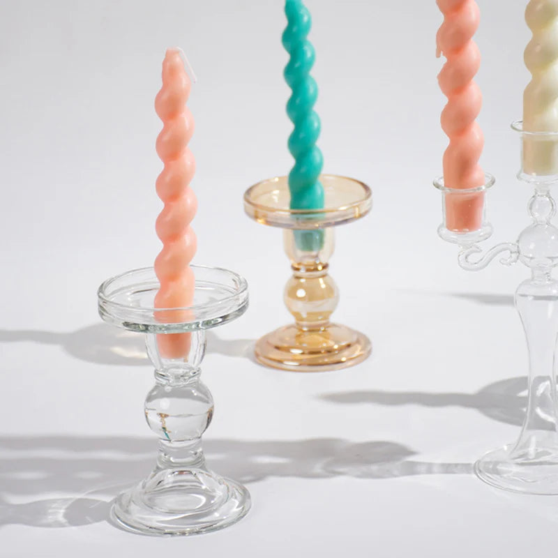 bougeoir en verre pour bougie chauffe-plat décoratif outdoor - vue 6 sur 24