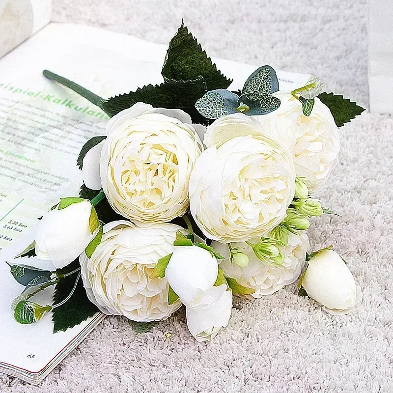 petit bouquet de fleurs artificielles pour décorations printanières et festives - vue 22 sur 34