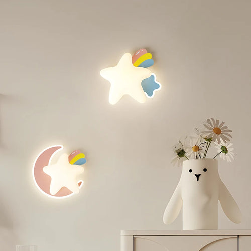 applique murale enfant design étoile princesse pour chambre à coucher - vue 4 sur 10