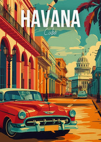affiche de voyage pour barcelone budapest la havane et londres