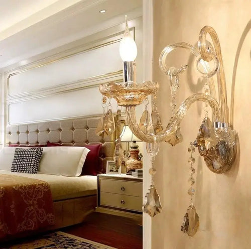 lustre en cristal moderne pour décoration intérieure élégante
