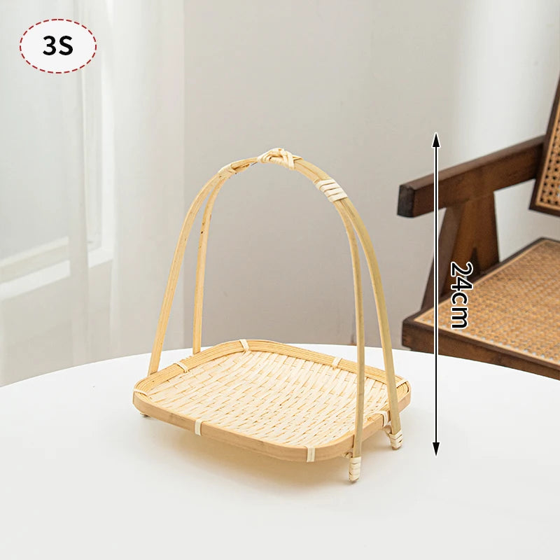 panier de rangement tissé à la main pour jardin et pique-nique - vue 9 sur 27