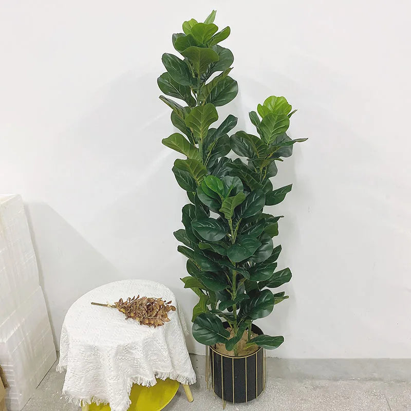 plante artificielle ficus lyrata pour décoration intérieure et extérieure - vue 2 sur 18