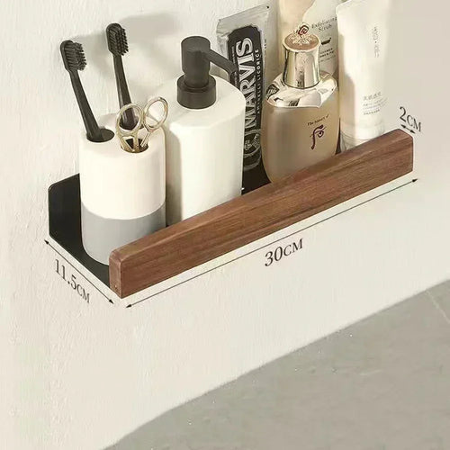 étagère en bois support d'angle sans perçage pour rangement - vue 5 sur 14