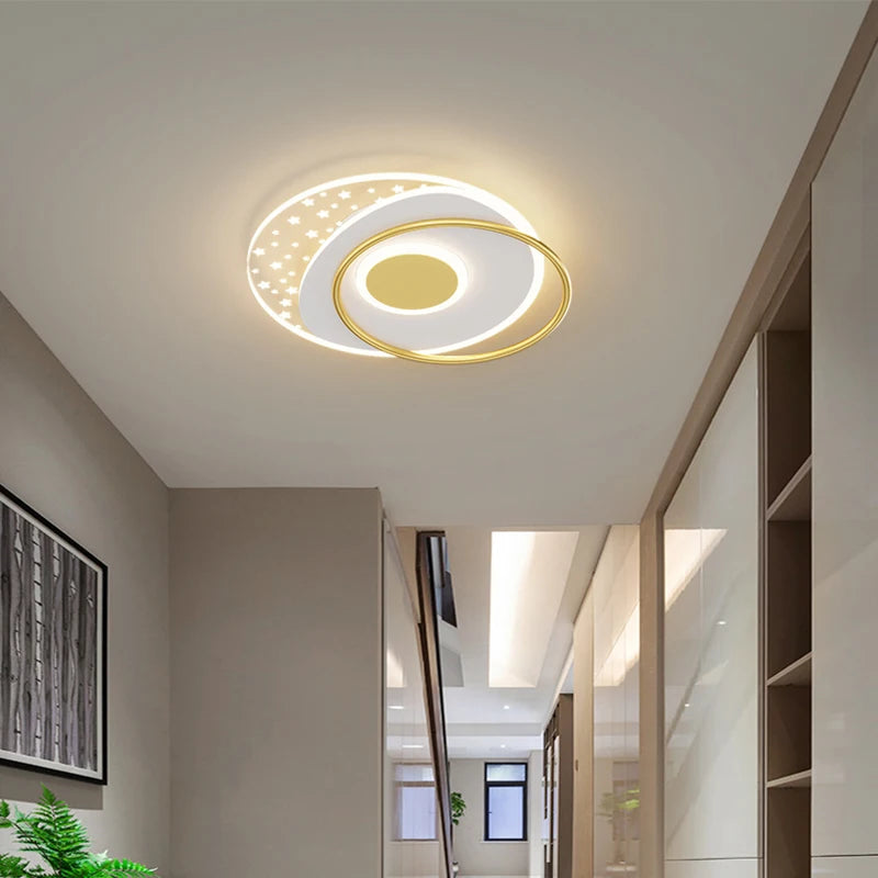 plafonnier moderne en fer forgé avec design géométrique créatif - vue 4 sur 12