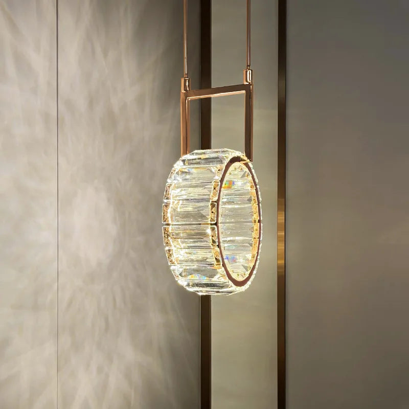 applique murale led moderne en cristal de luxe - vue 5 sur 8