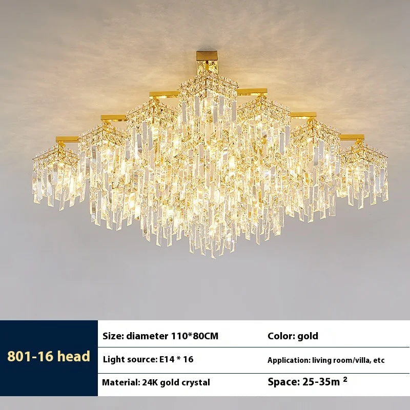 lampe en cristal de luxe pour intérieur moderne élégant - vue 10 sur 14