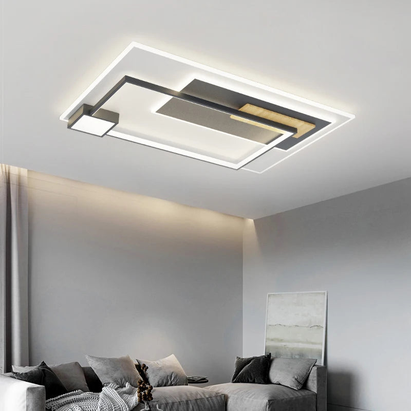plafonnier led rectangulaire minimaliste nouvelle collection 2022 - vue 3 sur 11