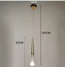 suspension moderne en cristal pour éclairage intérieur élégant