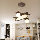 suspension en bois massif motif avion pour enfants