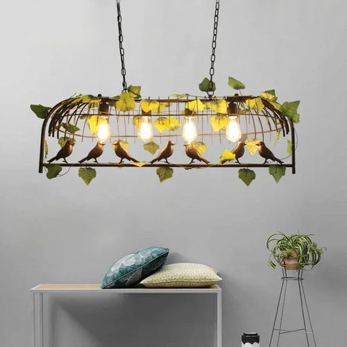 lustre végétal pour décoration de restaurant et bar - vue 2 sur 14