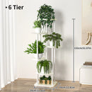support en bois pour plantes et fleurs à plusieurs niveaux