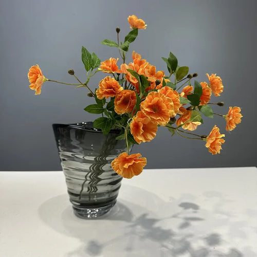 simulation marguerite en soie fleurs artificielles pour décoration intérieure - vue 5 sur 13
