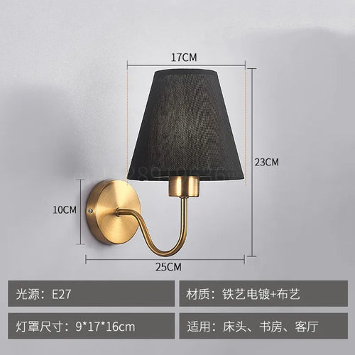 applique murale tissu led décoration intérieur éclairage - vue 9 sur 10