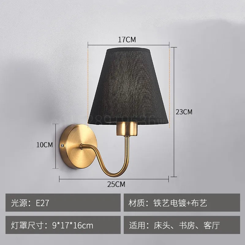 applique murale tissu led décoration intérieur éclairage - vue 8 sur 10