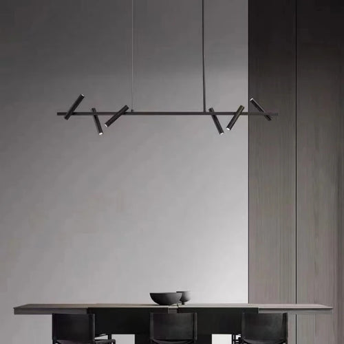 lustre minimaliste en métal avec hauteur réglable pour divers espaces - vue 2 sur 10