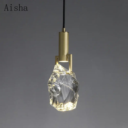 suspension en cristal led élégante pour décoration intérieure moderne - vue 2 sur 11
