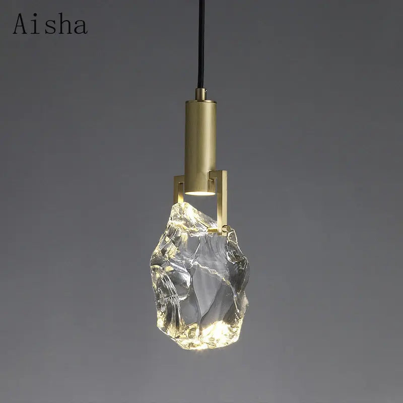suspension en cristal led élégante pour décoration intérieure moderne - vue 1 sur 11