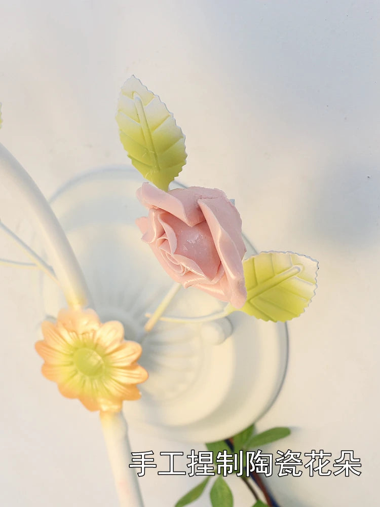 applique murale moderne fleurs pour décoration lumineuse chaleureuse - vue 6 sur 8