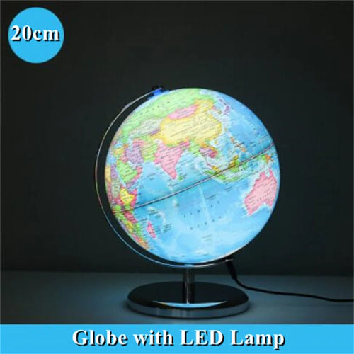 globe terrestre complet avec impression hd et lumières led - vue 6 sur 6