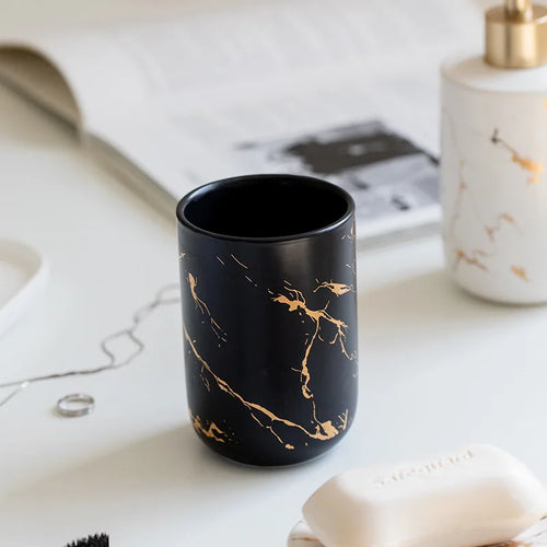 ensemble de toilette céramique pour voyage pratique et portable - vue 2 sur 11