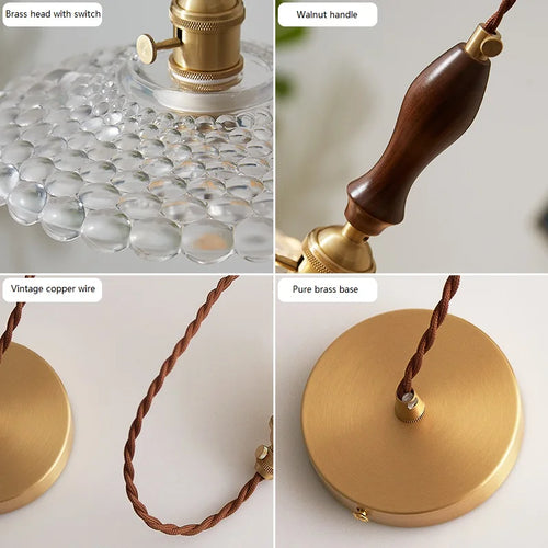 suspension en verre rustique avec interrupteur pour décoration moderne - vue 6 sur 15
