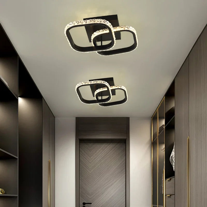 lustre led moderne pour allée couloir et intérieur - vue 4 sur 24