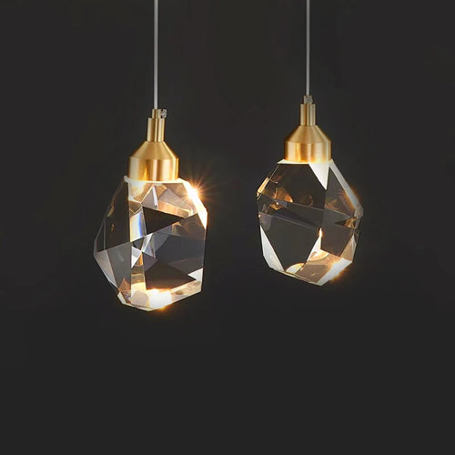 lustre en cristal suspendu pour un éclairage élégant et moderne - vue 6 sur 14