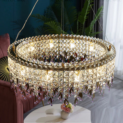 lustre de luxe en cristal lampe à main éclairage de bar luminaire suspendu - vue 4 sur 10