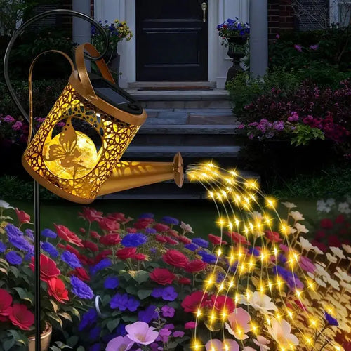 arrosoir solaire en métal pour décoration extérieure de jardin - vue 2 sur 10