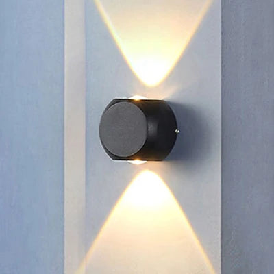 applique murale led hémisphère quatre côtés pour extérieur et balcon - vue 9 sur 8