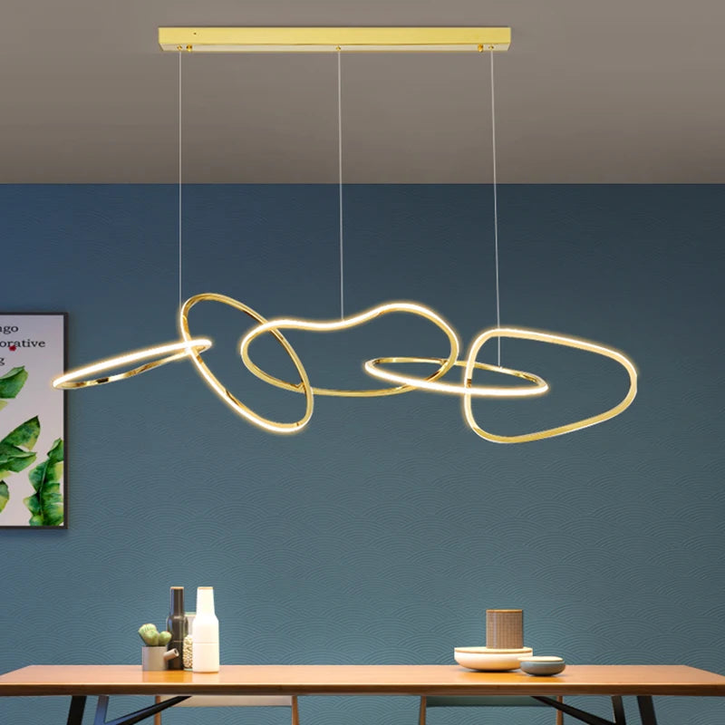 Chambre moderne salle à manger décorative led plafonniers lampes suspendues éclairage intérieur éclairage intérieur plafonnier lustre - vue 5 sur 7