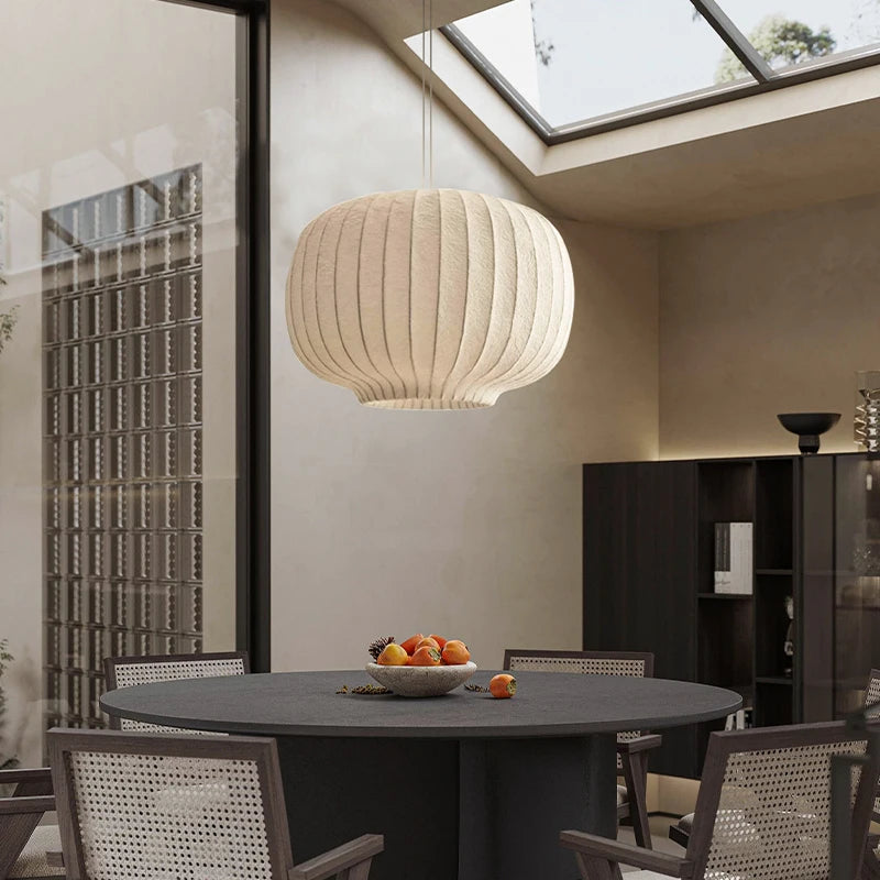 suspension en tissu de soie nordique pour décoration intérieure - vue 5 sur 9