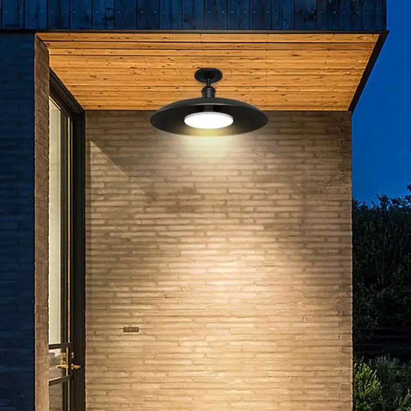 plafonnier led rétro ovni pour éclairage extérieur jardin balcon cour - vue 4 sur 10