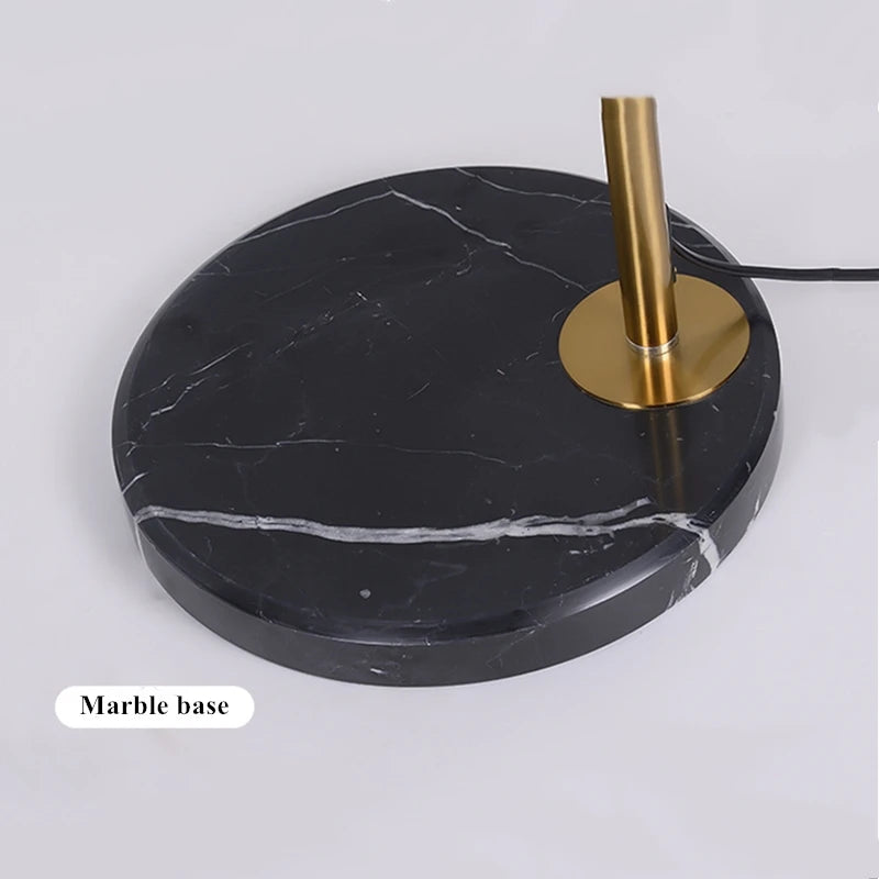 Lampadaire arc en métal LED décoration galvanoplastie - vue 5 sur 10