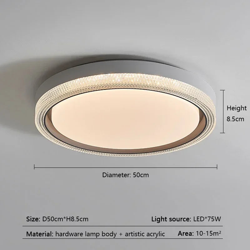 lustre moderne à leds pour décoration intérieure lumineuse - vue 6 sur 7