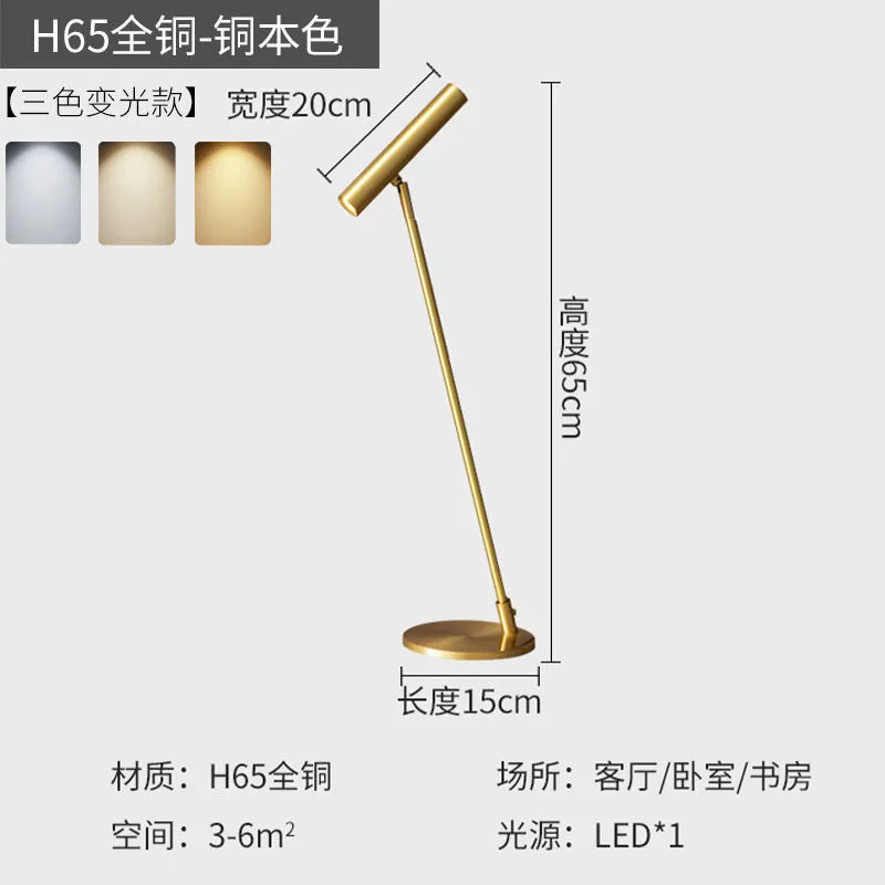 lampadaire minimaliste nordique led réglable pour intérieur
