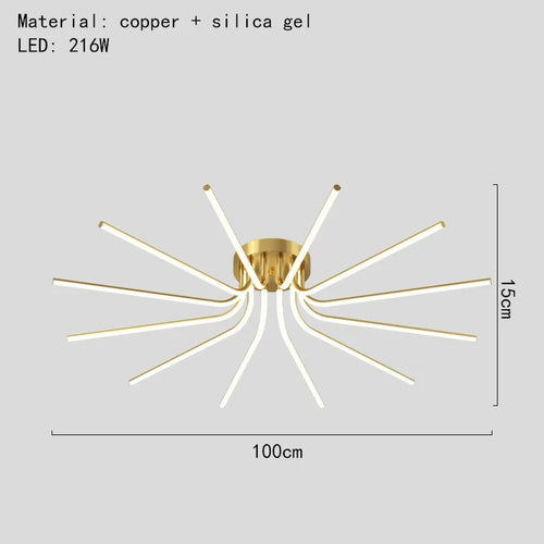 lustre led moderne minimaliste pour éclairage intérieur varié - vue 12 sur 12