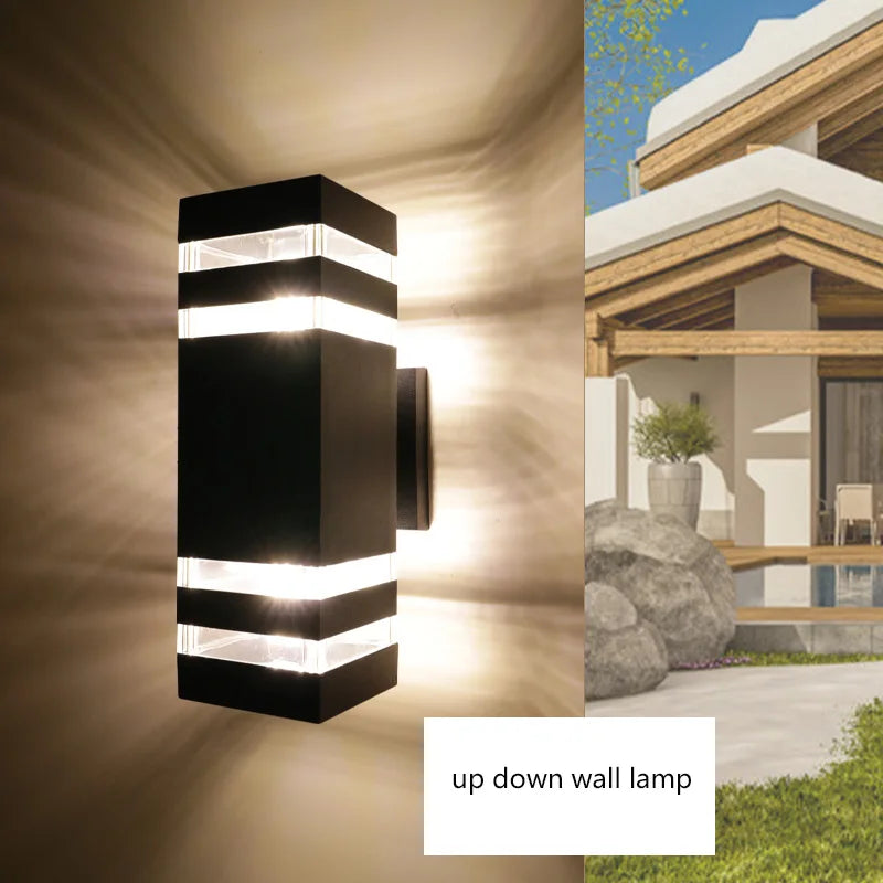 applique murale led extérieure design rond ou carré - vue 5 sur 10