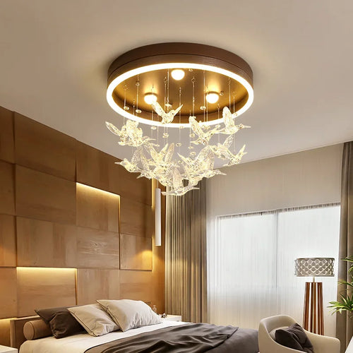 plafonnier led créatif nordique pour éclairage chaleureux et romantique - vue 2 sur 11