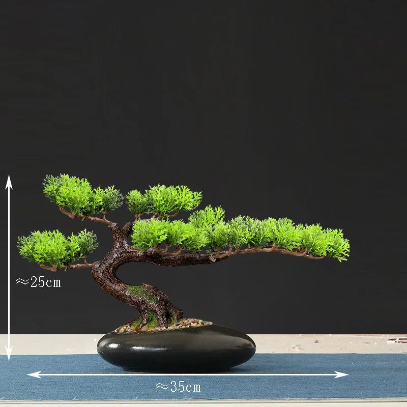 décoration intérieure faux arbre bonsaï style chinois pour intérieur et extérieur - vue 15 sur 22