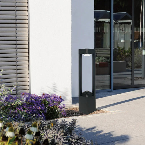 lampes de pelouse à led étanches modernes pour extérieur jardin et cour - vue 9 sur 12
