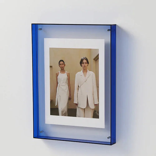 cadre photo acrylique style ins décoration murale table transparente - vue 8 sur 14