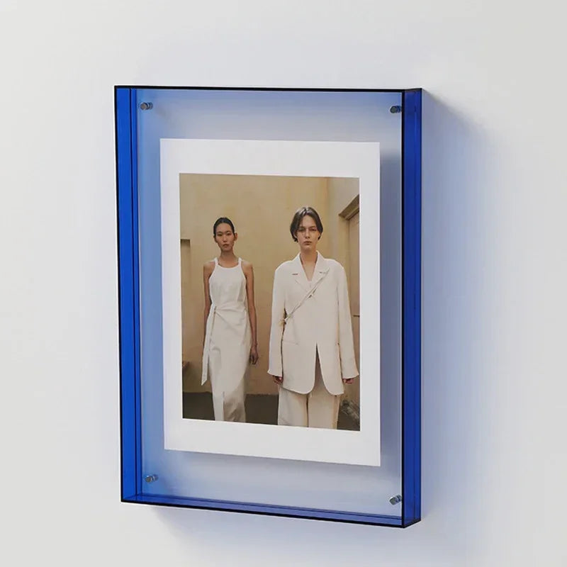 cadre photo acrylique style ins décoration murale table transparente - vue 7 sur 14
