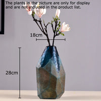 vase en verre géométrique pour décoration moderne et esthétique