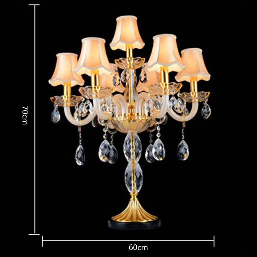 lampes de table en cristal moderne style nordique haut de gamme - vue 3 sur 6