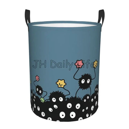 panier à linge pliable en tissu imperméable motif mignon pour vêtements et jouets - vue 11 sur 12