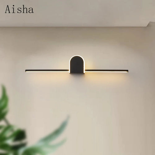 applique murale moderne pour miroir salle de bain minimaliste - vue 2 sur 10