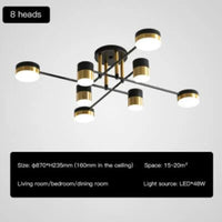lustre à led design nordique moderne pour intérieur